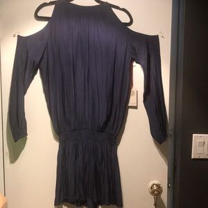 NWT Ramy Brook “Lauren” mini Dress Navy Size L